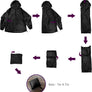 Lightweight Waterproof Packable Hooded Raincoat