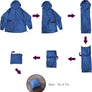 Lightweight Waterproof Packable Hooded Raincoat