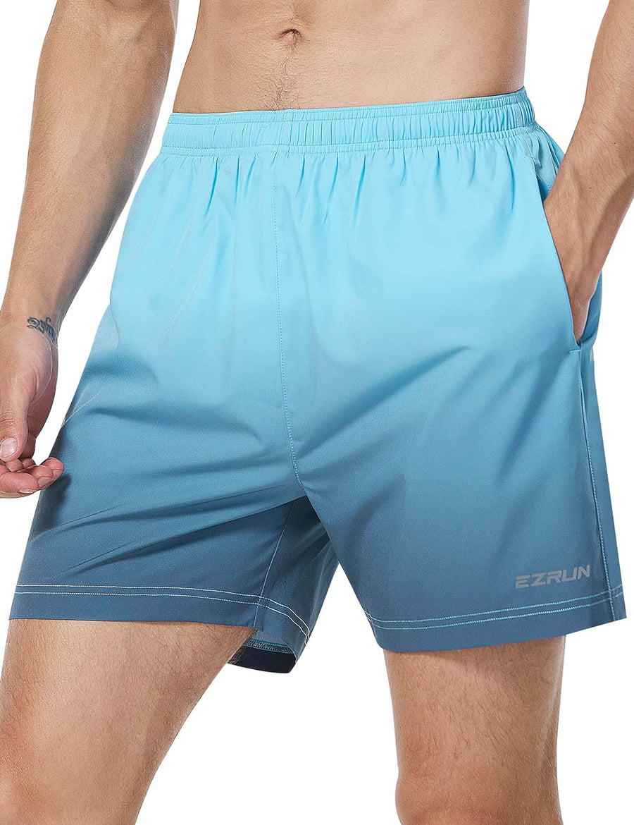 5 Inches Zipper Pockets Running Workout Shorts