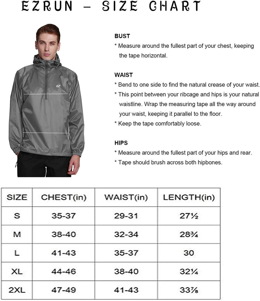 Lightweight Waterproof Packable Hooded Raincoat