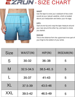 5 Inches Zipper Pockets Running Workout Shorts