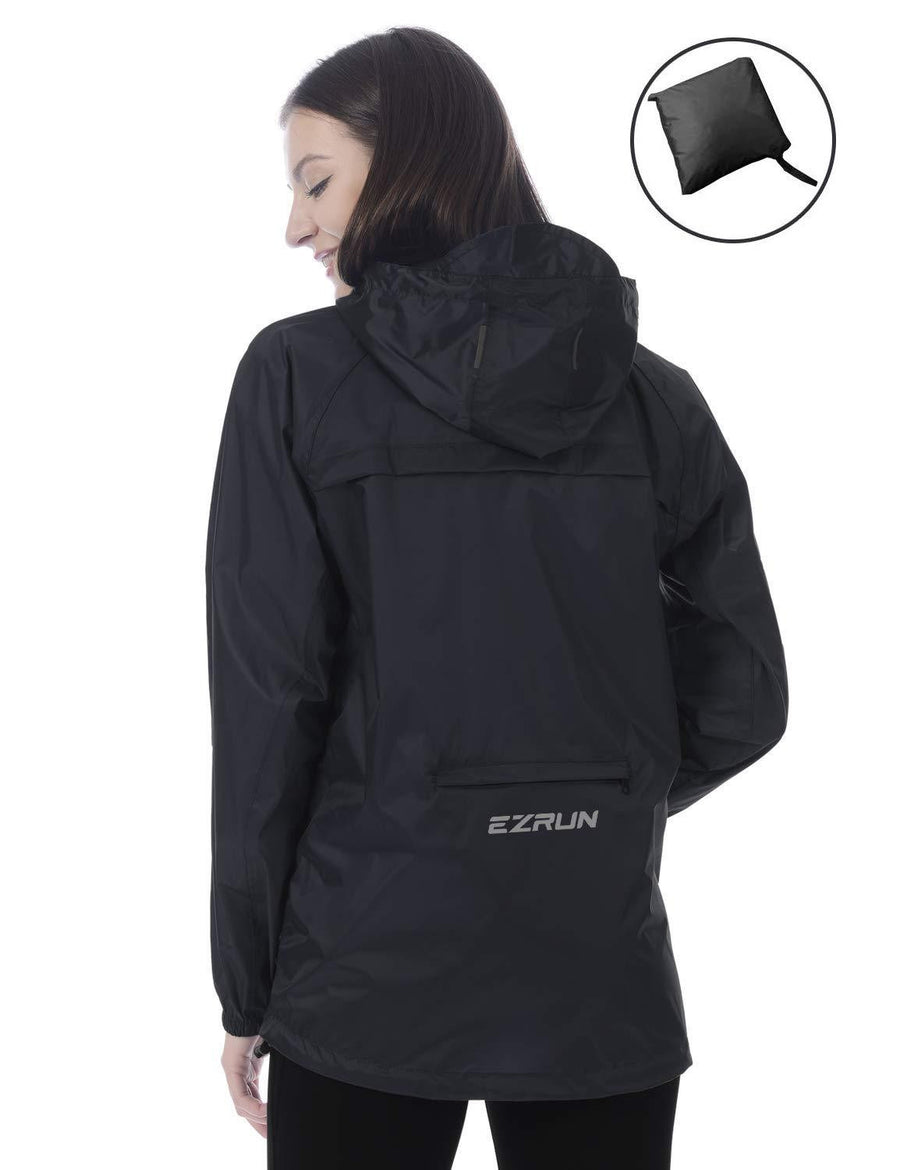 Lightweight Waterproof Packable Hooded Raincoat - ezrun-sports