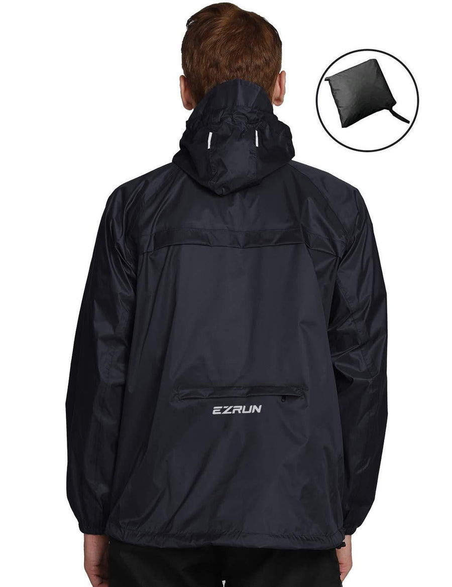 Lightweight Waterproof Packable Hooded Raincoat - ezrun-sports