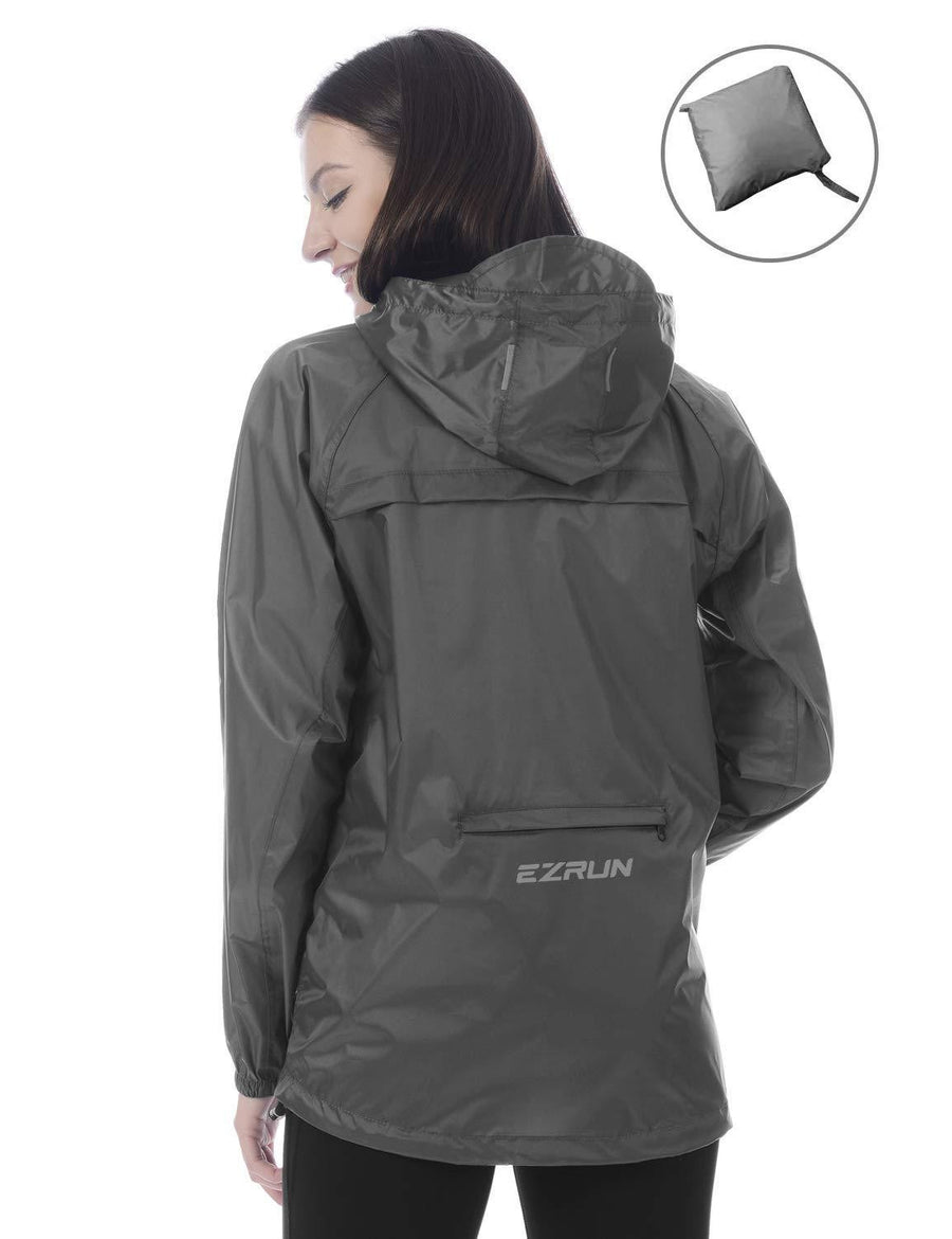 Lightweight Waterproof Packable Hooded Raincoat - ezrun-sports