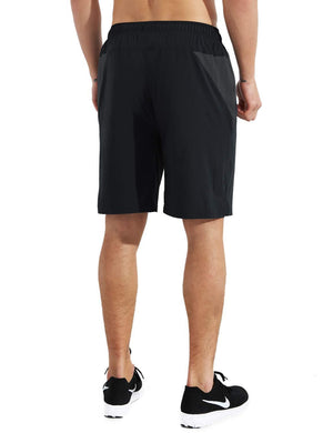 EZRUN Men's 9 Inch Zipper Pockets Running Workout Gym Shorts - EZRUN Sports  – EZRUN-SPORT