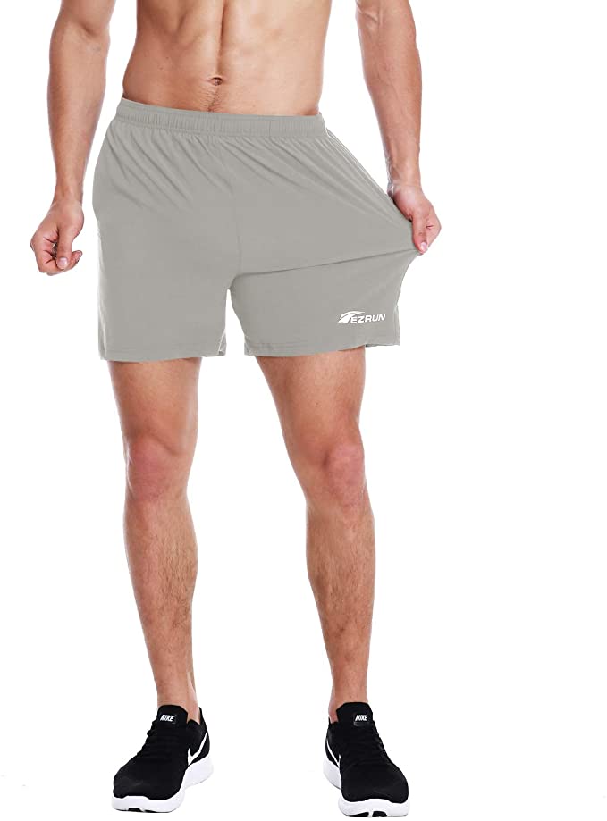 5 Inches Zipper Pockets Running Workout Shorts