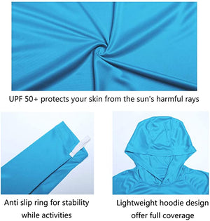 UPF 50+ Long Sleeve Hoodie Sun Fishing Shirts